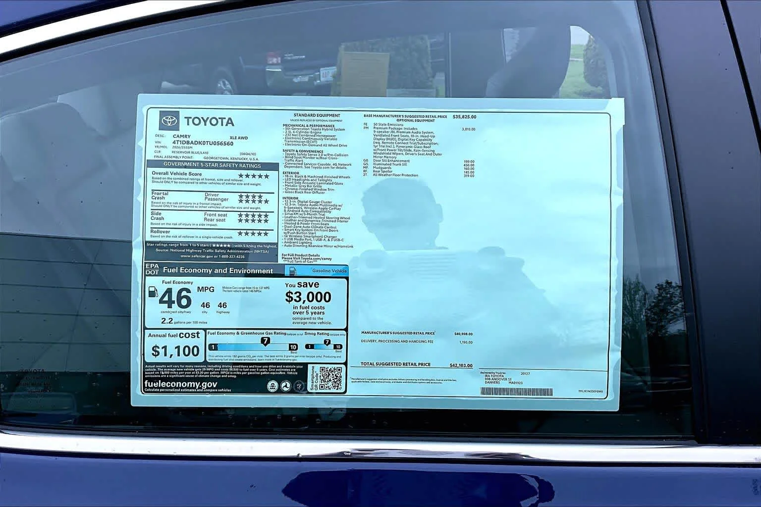 New 2026 Reservoir Blue Toyota XLE image 21