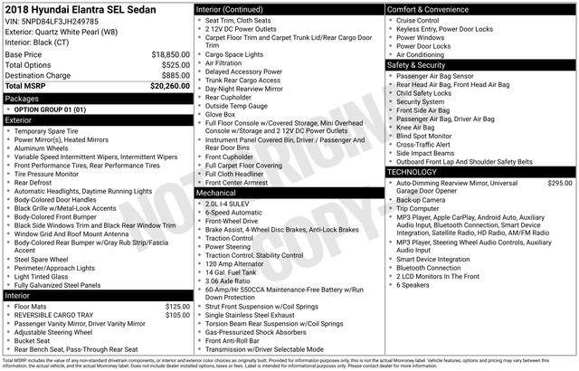 Used 2018 White Hyundai SEL image 29