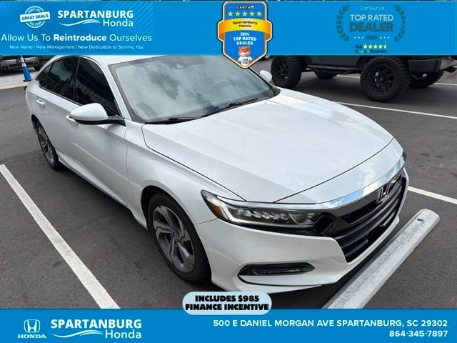 Certified Used 2020 Platinum White Pearl Honda EX image 1
