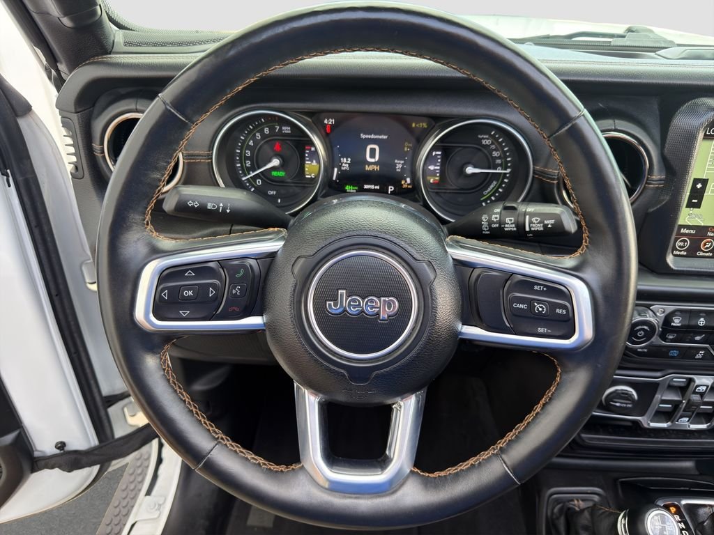 Used 2021 White Jeep Unlimited Sahara 4xe image 10