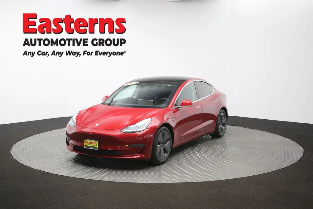 Used 2020 Red Tesla Standard image 50
