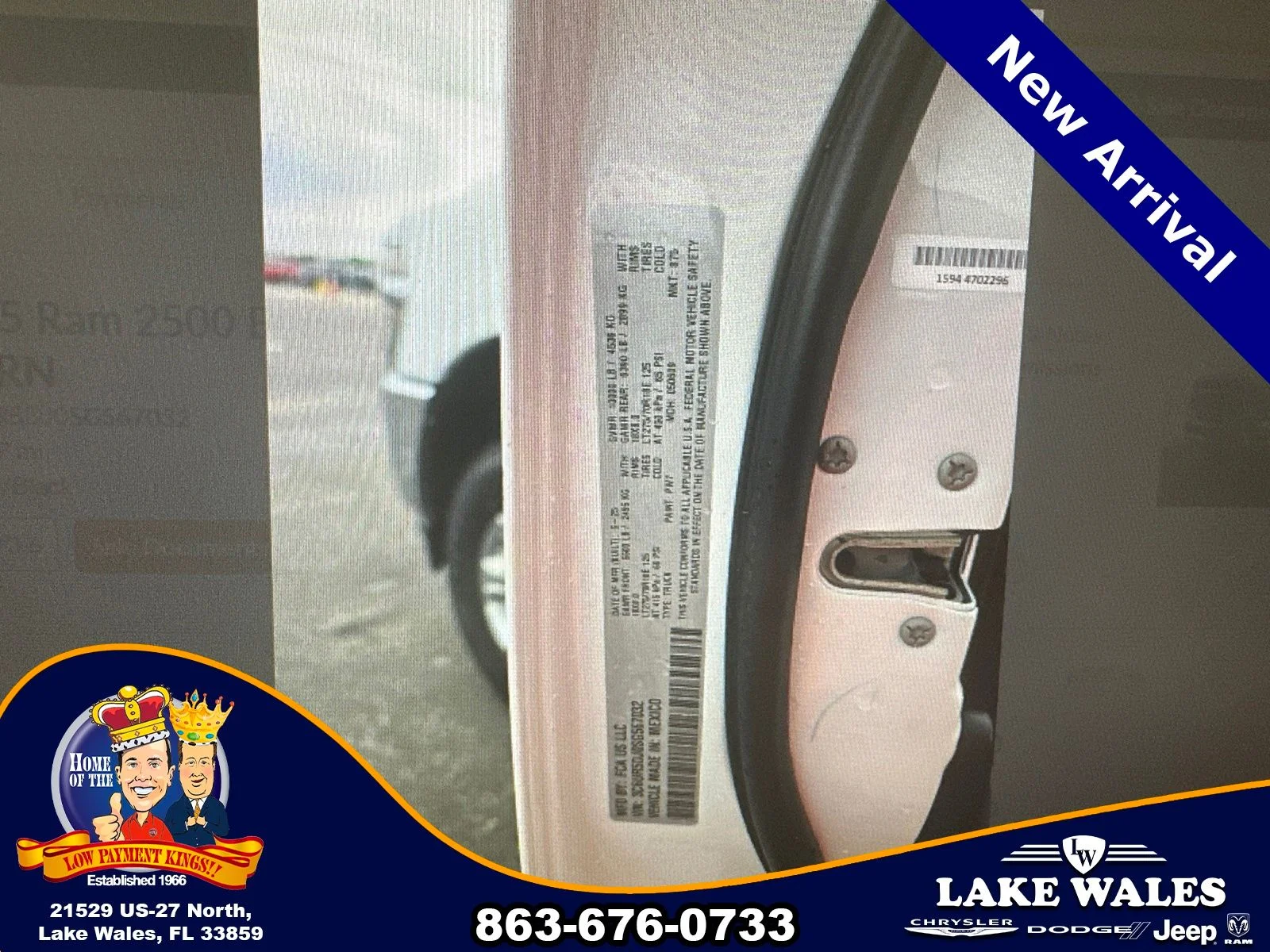 Certified Used 2025 White Ram Big Horn image 9