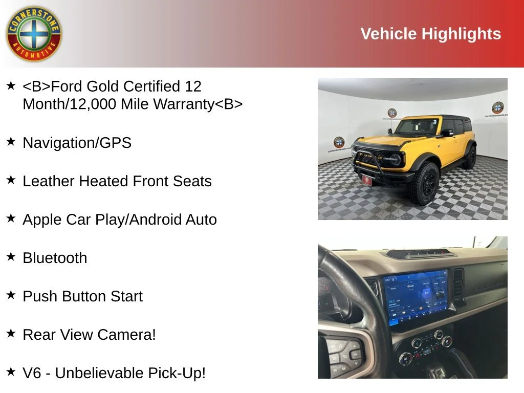 Certified 2021 Ford Bronco Wildtrak with VIN 1FMEE5DP2MLA64701 for sale in Elk River, Minnesota