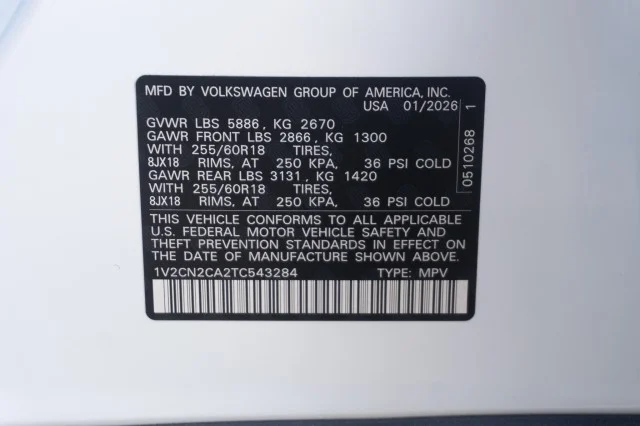 New 2026 Opal White Pearl Volkswagen 2.0T Peak Edition image 39