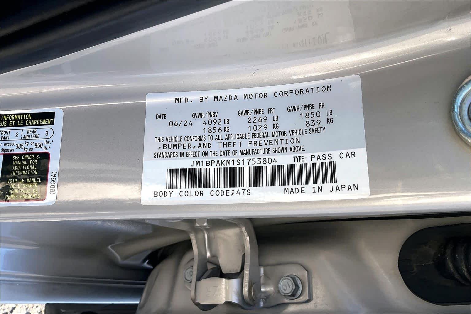Used 2025 Platinum Quartz Metallic Mazda 2.5 S Select Sport image 33