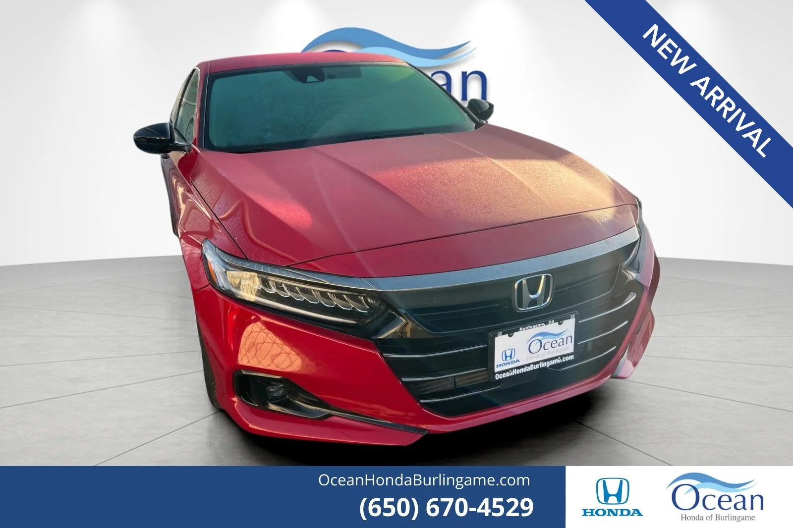 Certified Used 2022 Radiant Red Metallic Honda Sport Special Edition image 1