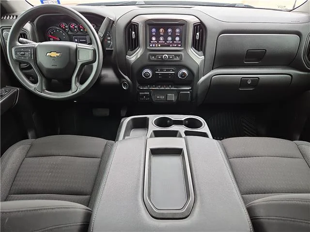 Used 2024 Slate Gray Metallic Chevrolet Custom 4x4 Crew Cab 5.75 ft. box 147.4 in. WB image 12