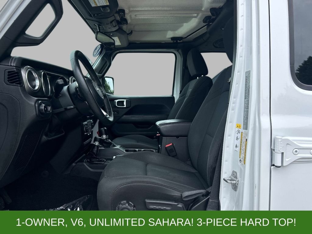 Used 2018 White Jeep Unlimited Sahara image 14