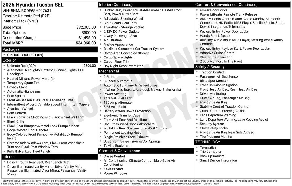 2025 Hyundai Tucson SEL - Photo 42