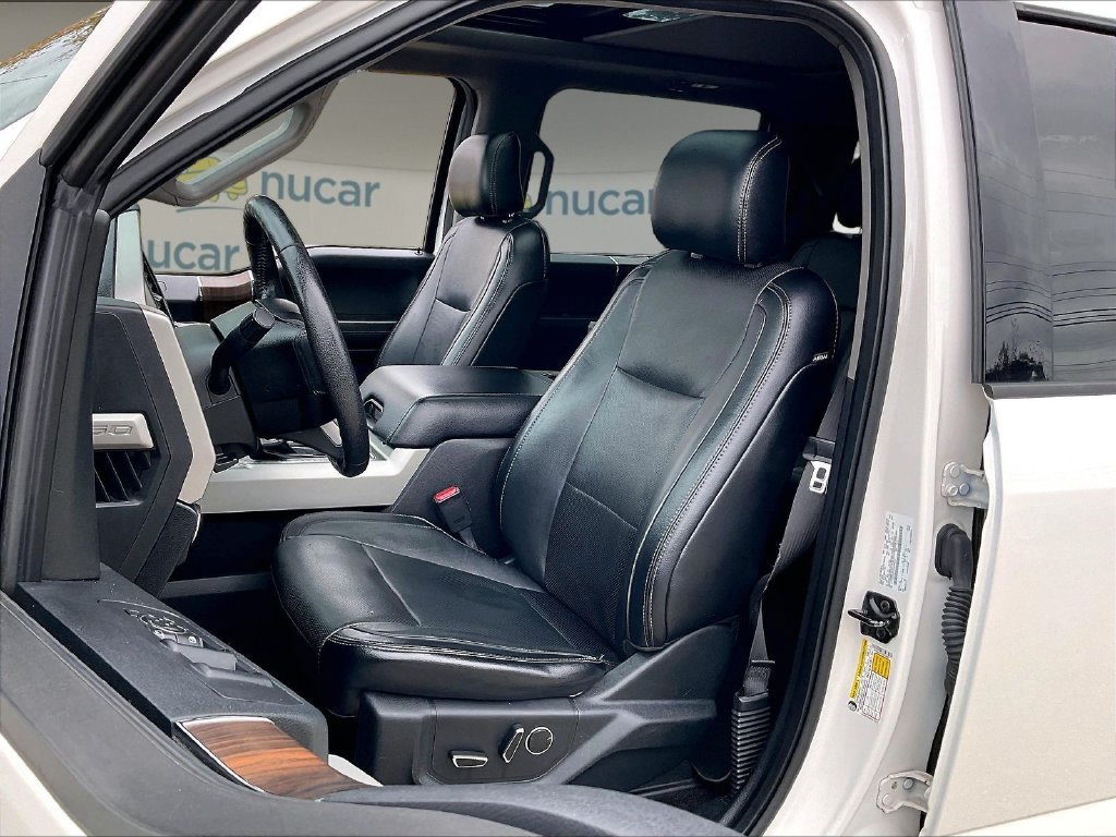 Used 2016 White Platinum Clearcoat Metallic Ford Lariat image 9