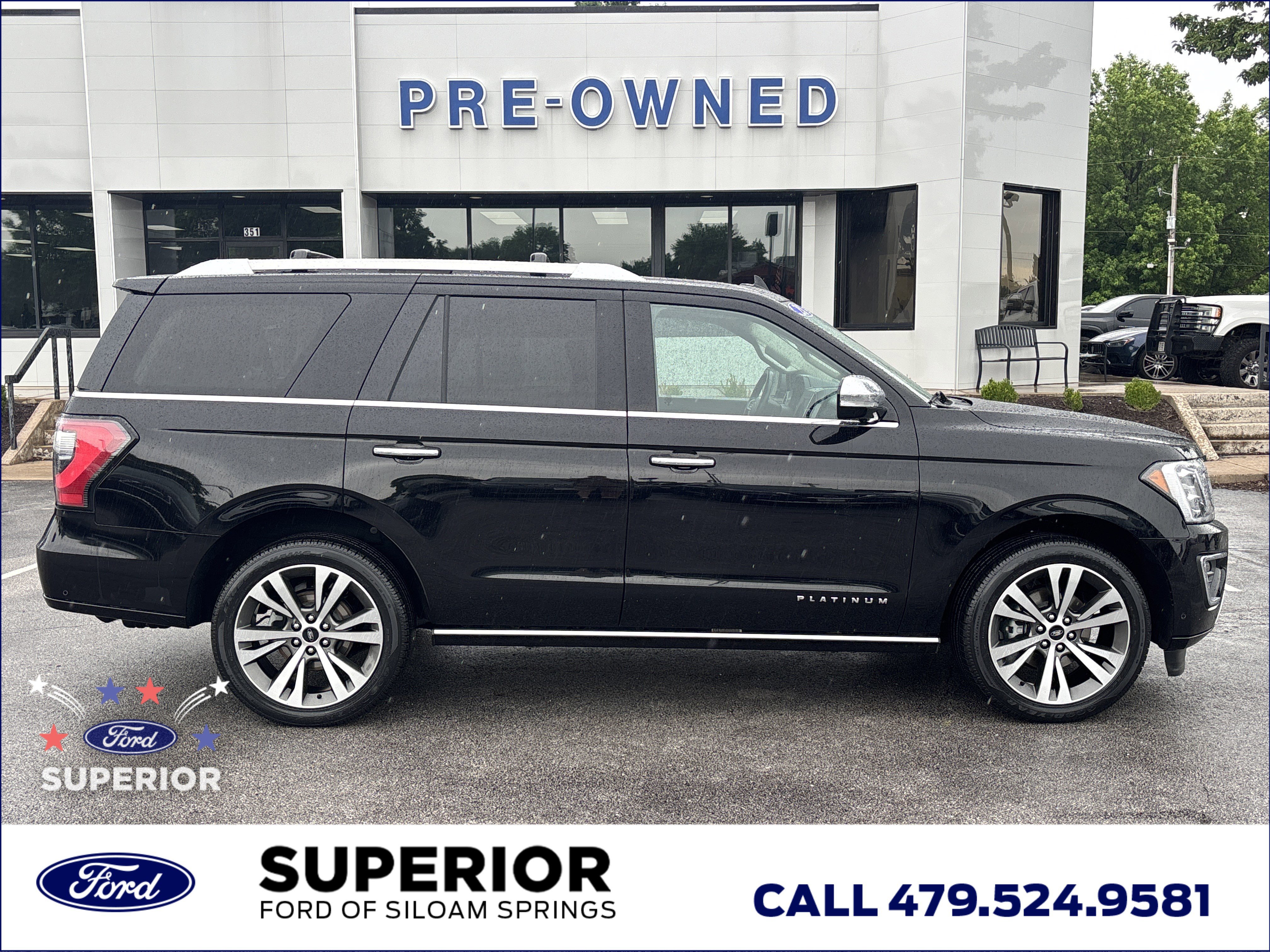 Used 2021 Agate Black Metallic Ford Platinum 4WD image 2