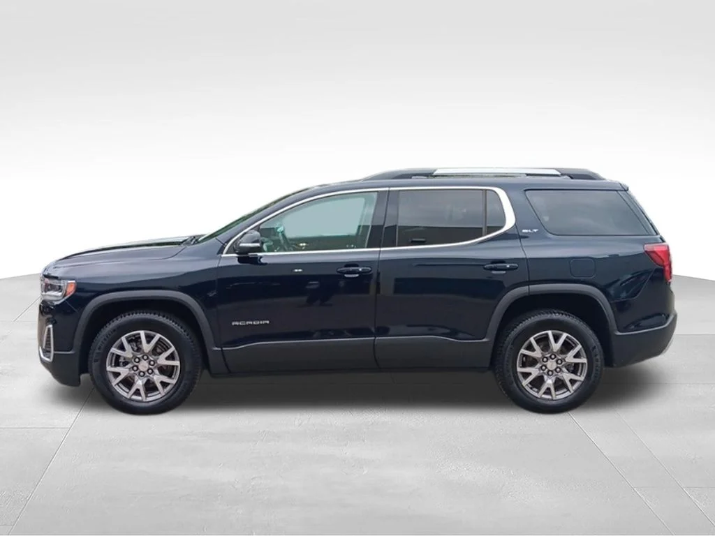 Used 2021 Midnight Blue Metallic GMC SLT image 3