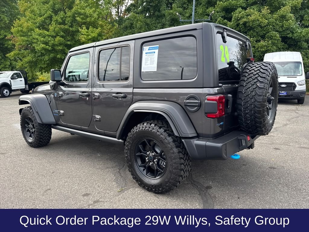 Used 2024 Granite Crystal Clearcoat Metallic Jeep Willys 4xe image 3