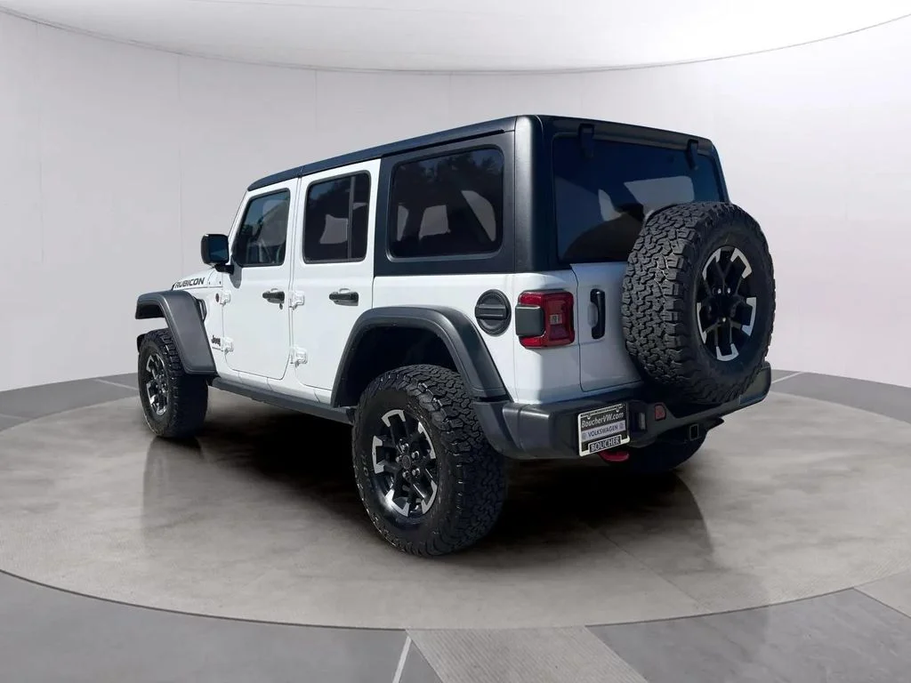 Used 2025 Bright White Clearcoat Jeep Rubicon image 3