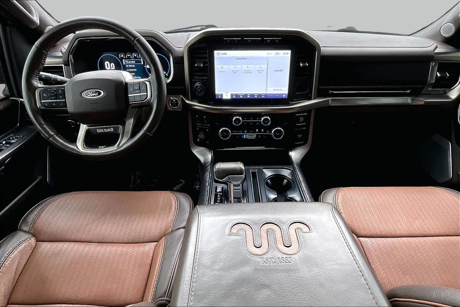 Used 2023 Star White Metallic Tri-Coat/Stone Gray Ford King Ranch image 14