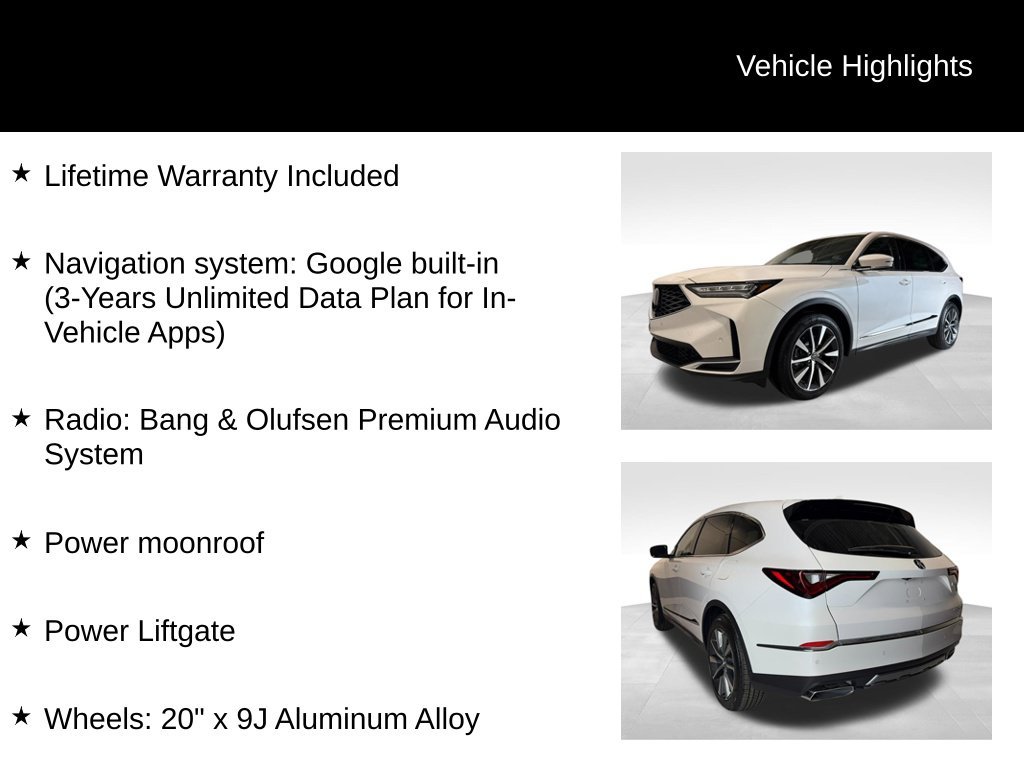 New 2026 Platinum White Pearl Acura w/Technology Package image 5