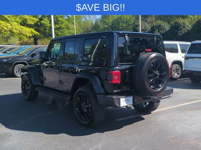 Used 2025 Black Jeep Sahara 4xe image 3