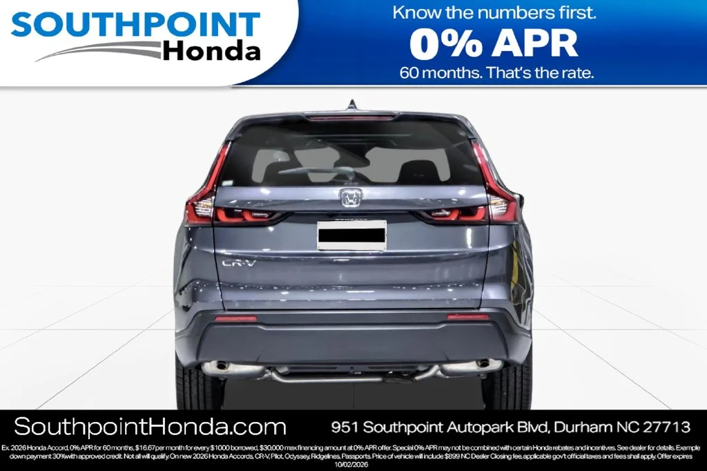 New 2027 Meteorite Gray Metallic Honda EX image 5