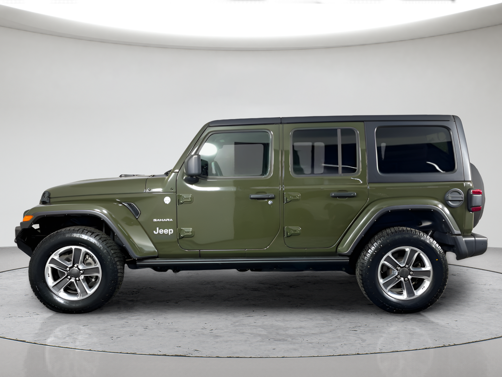 Used 2021 Green Jeep Unlimited Sahara image 8