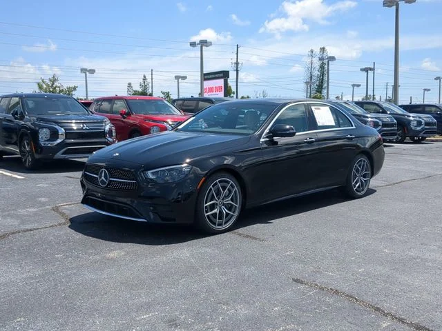 Certified Used 2022 Black Mercedes-Benz E 350 image 2