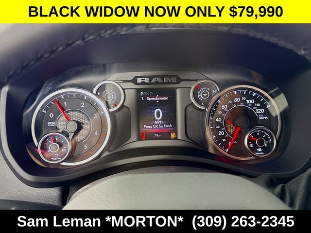 New 2025 Diamond Black Crystal Pearl-Coat Exterior Paint Ram Big Horn image 12