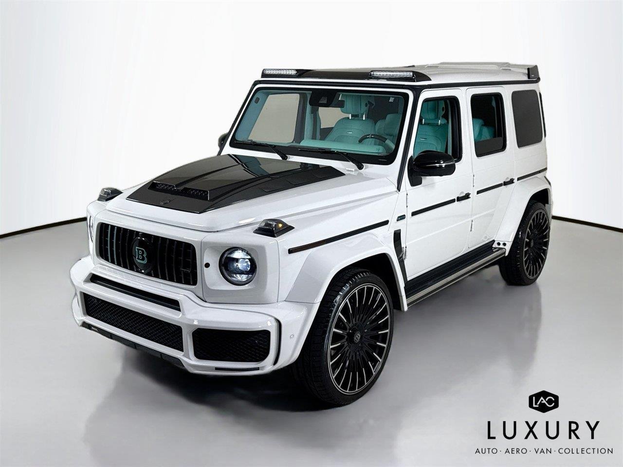 Used 2024 Polar White Mercedes-Benz AMG® G 63  Brabus Custom Widebody / Custom Tiffany Interior image 4