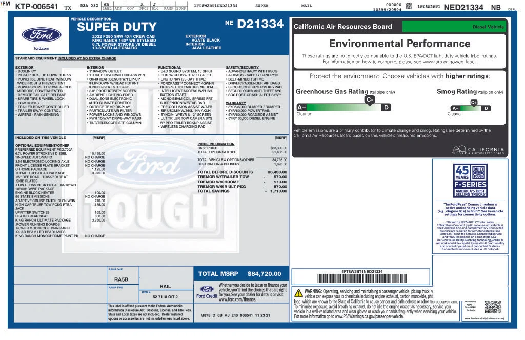Used 2022 Black Ford King Ranch image 43