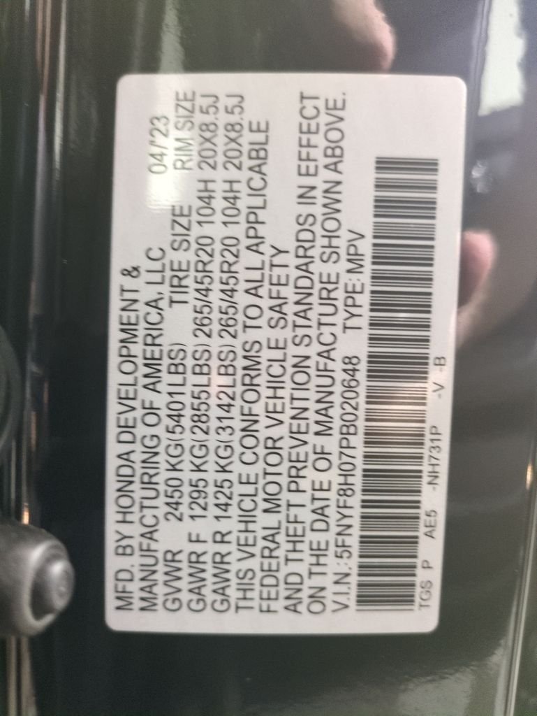 Certified Used 2023 Crystal Black Pearl Honda Elite image 31