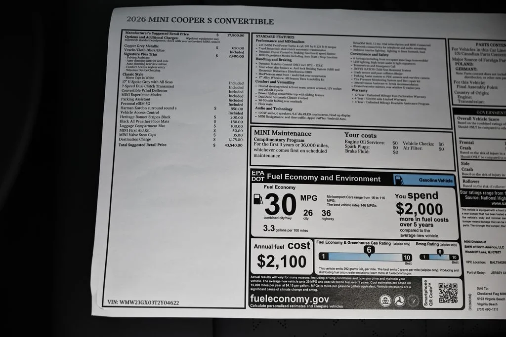 New 2026 Copper Grey Metallic MINI Signature Plus image 25