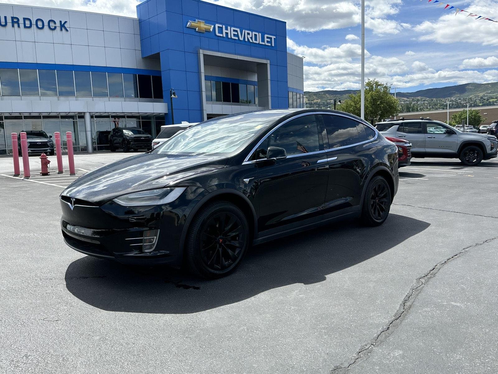 Used 2021 Tesla Model X Long Range Plus with VIN 5YJXCBE20MF323676 for sale in Woods Cross, UT