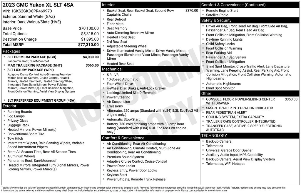 Certified Used 2023 White GMC SLT image 35