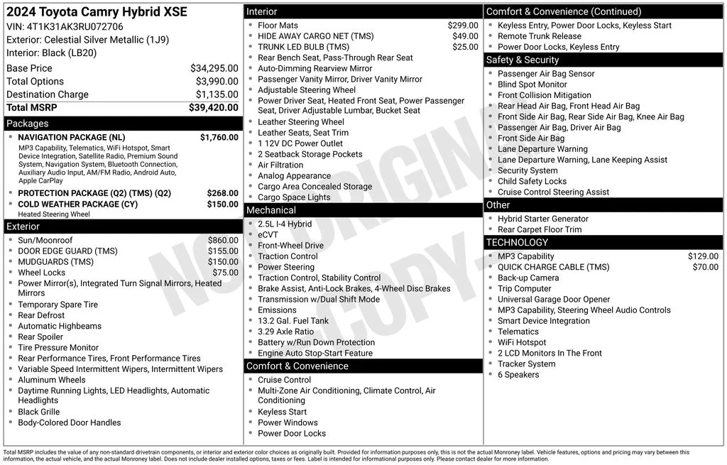 Used 2024 Celestial Silver Metallic Toyota XSE image 2