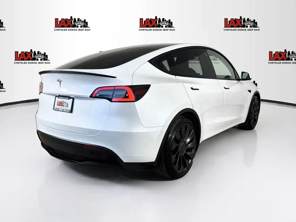 Used 2022 Yellow Tesla Performance image 7