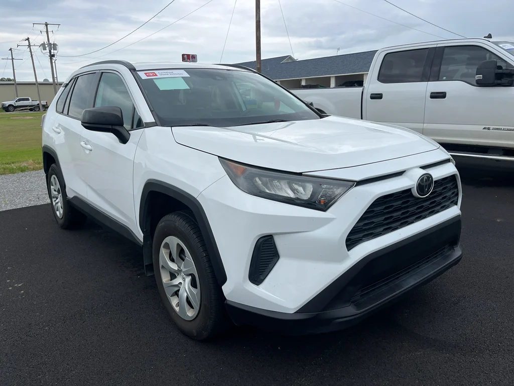 Certified Used 2021 Super White Toyota LE image 2