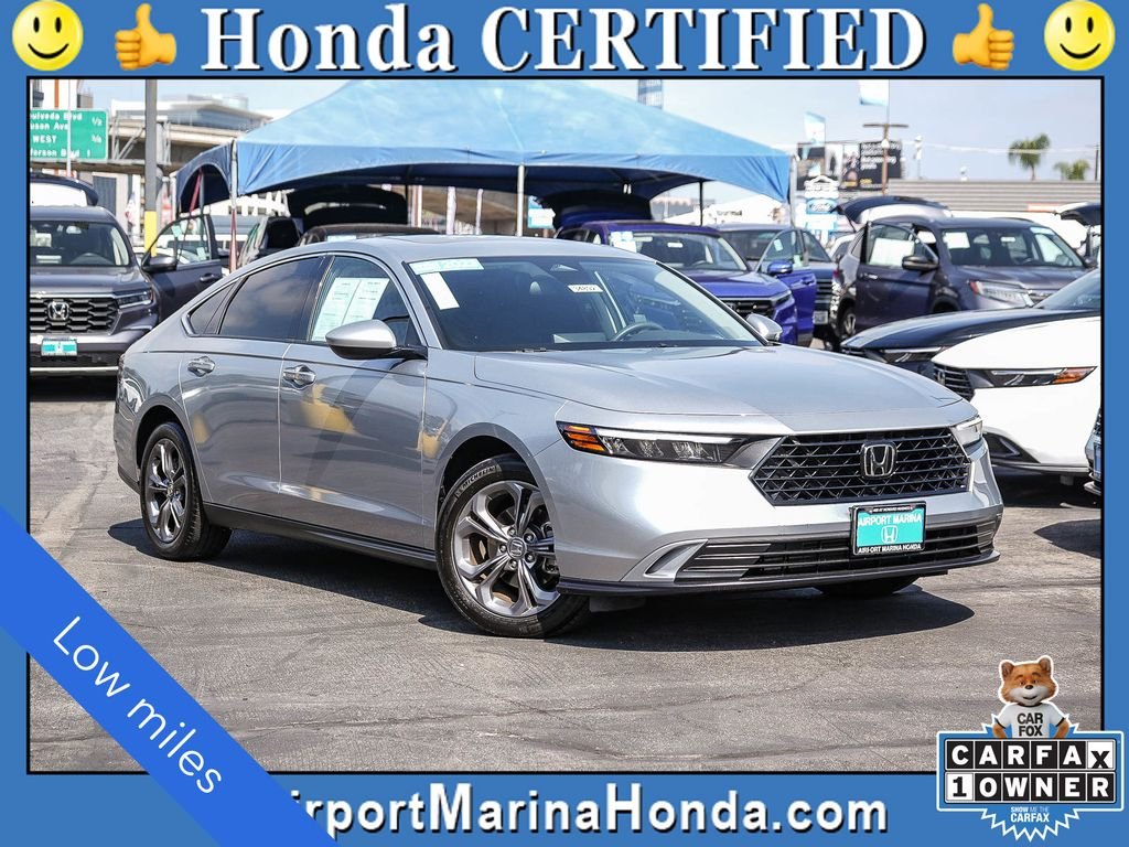 Certified Used 2023 Lunar Silver Metallic Honda 1.5T EX image 1