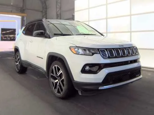 Used 2025 Bright White Clearcoat Jeep Limited image 3