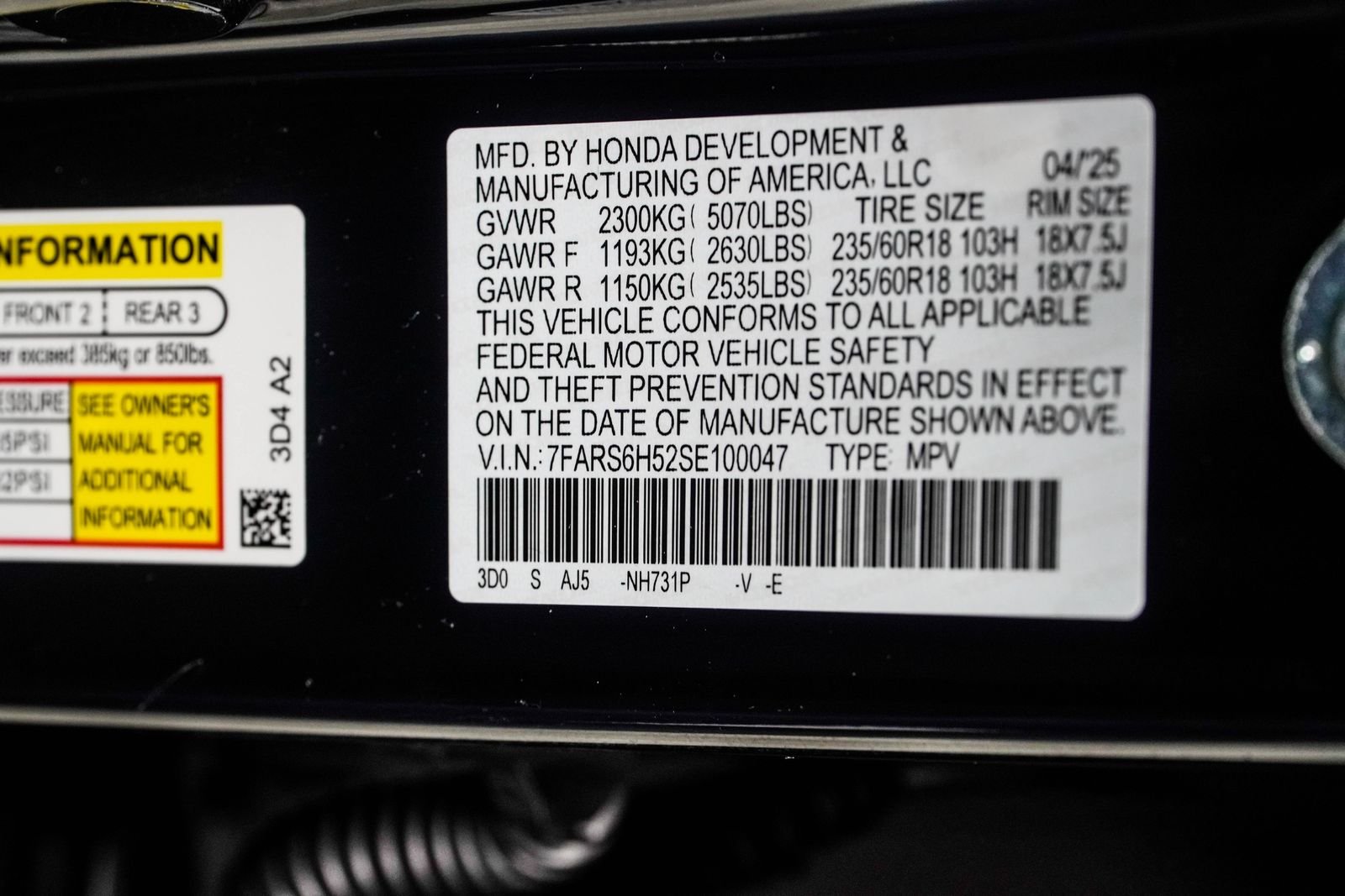 Used 2025 Black Honda Sport image 41