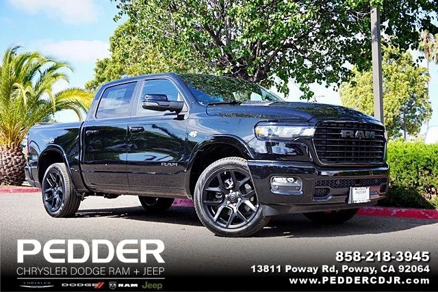New 2026 Diamond Black Crystal Pearl-Coat Exterior Paint RAM Laramie image 1