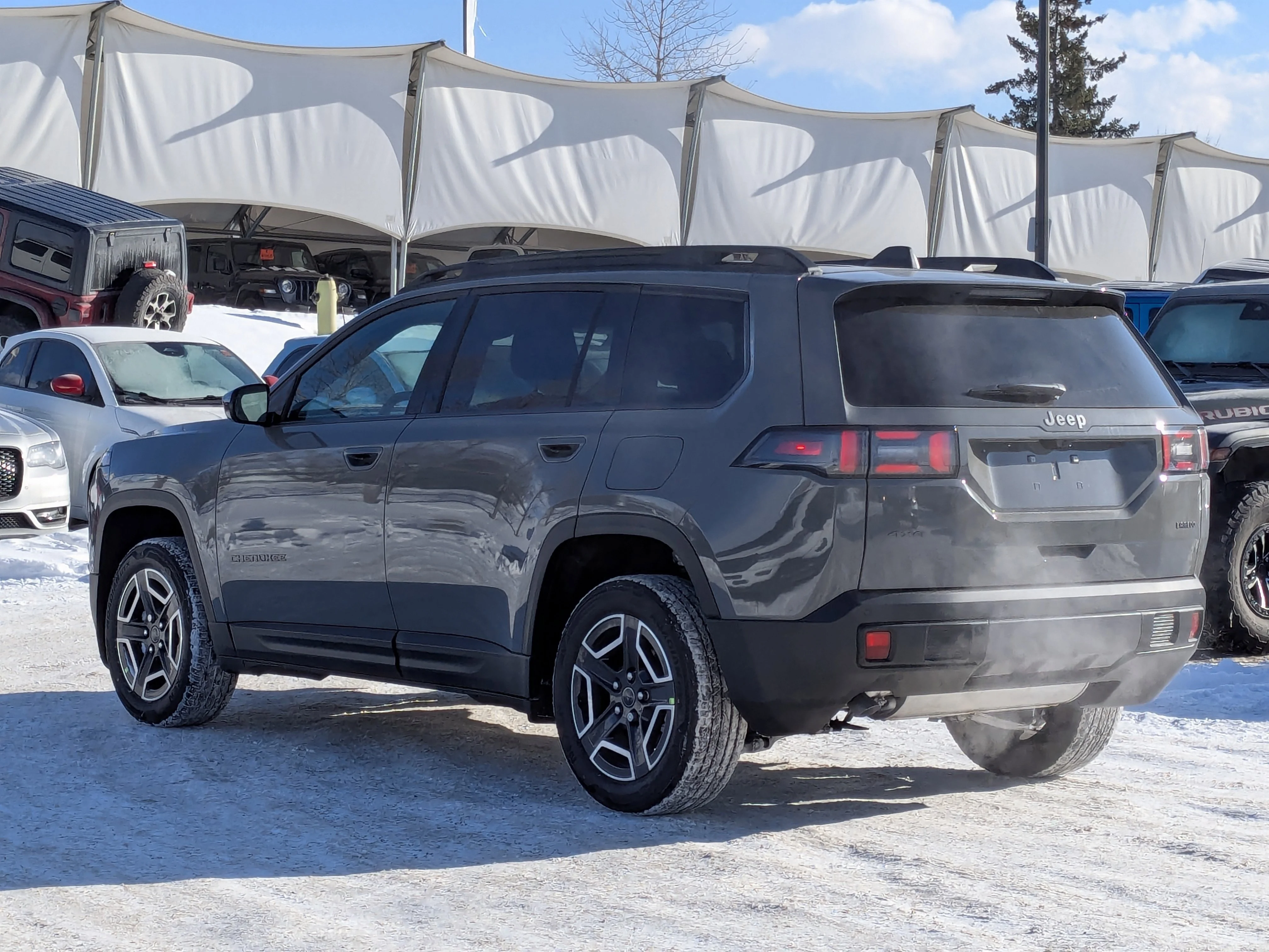 New 2026 Grey Jeep Laredo - - Adaptive Cruise - 12.3 Display - Heated Seats/Wheel - Compact Spare Tire & More image 7
