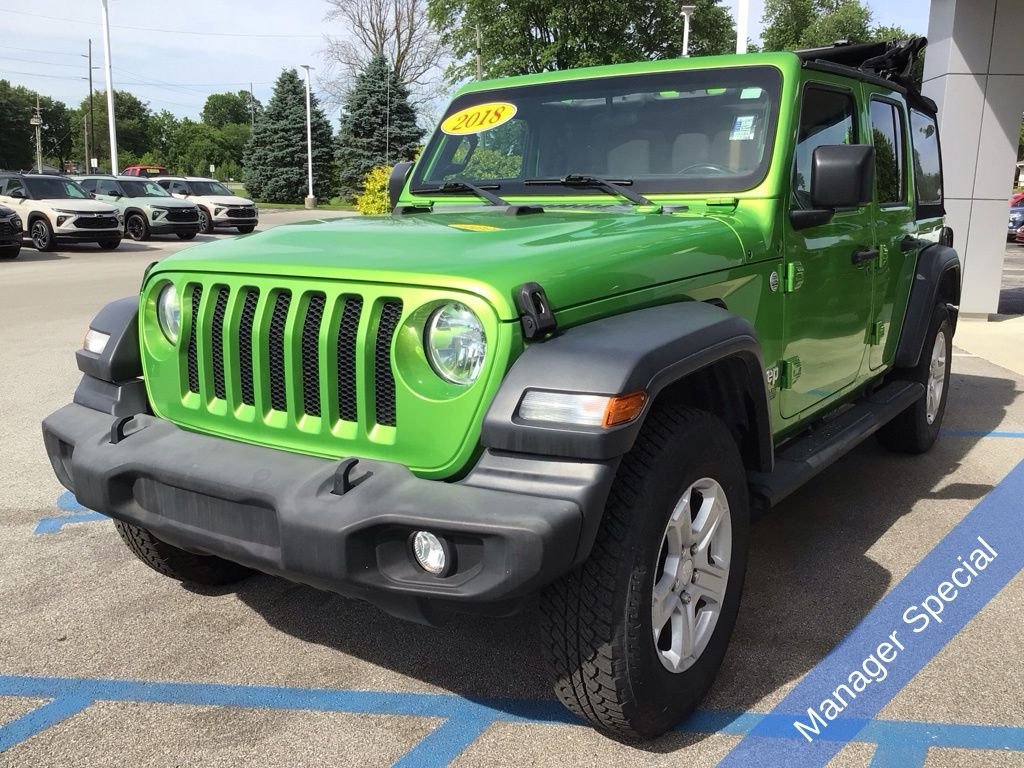 Used 2018 Green Jeep Unlimited Sport S image 14