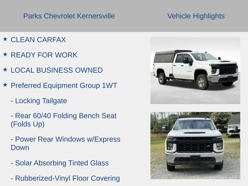 Used 2020 White Chevrolet Work Truck image 6