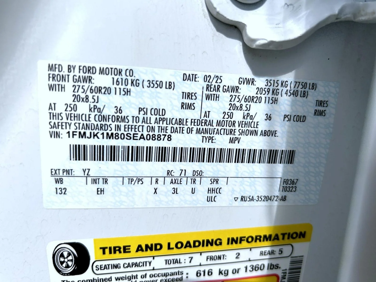 Used 2025 White Ford Platinum image 26