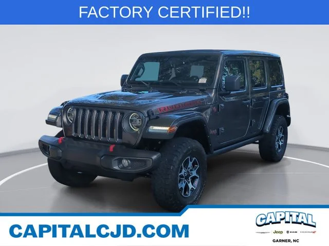 Used 2022 Gray Jeep Unlimited Rubicon image 1
