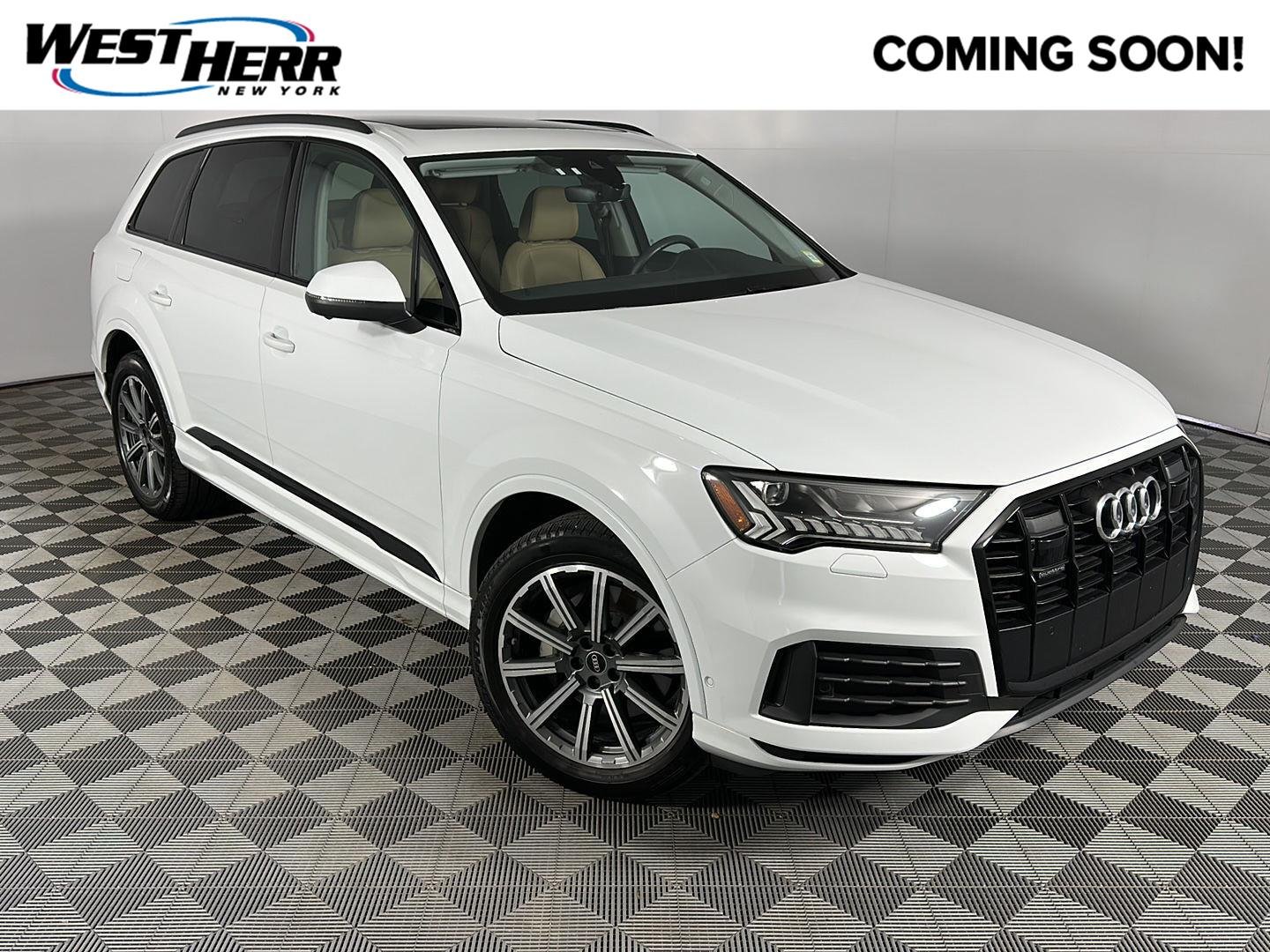 Used 2023 Glacier White Metallic Audi Premium Plus image 1