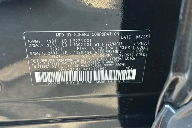 New 2026 CRYSTAL BLACK SILICA Subaru Premium image 21
