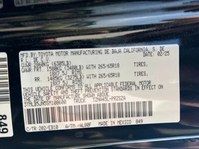 Used 2025 Black Toyota Limited image 45