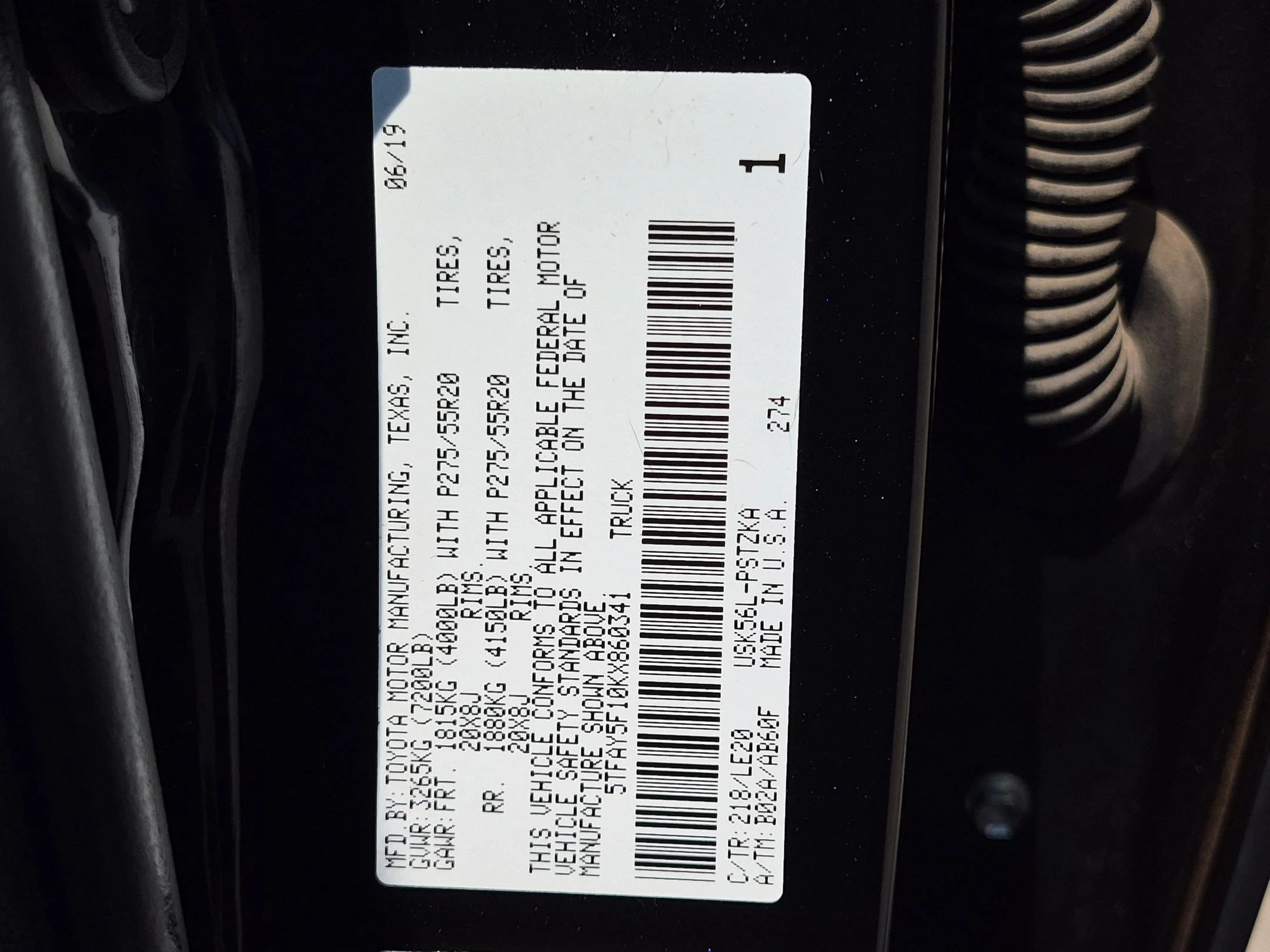 Used 2019 Midnight Black Metallic Toyota Platinum image 32