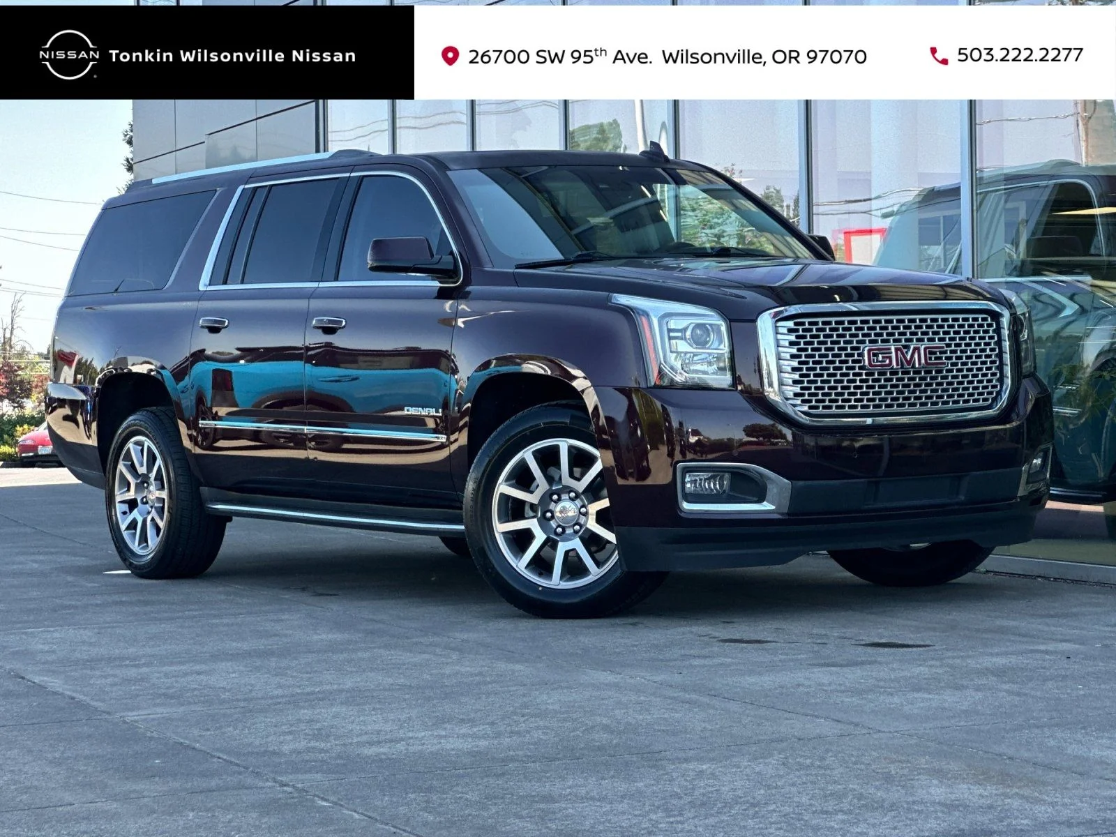 Used 2017 Black Cherry Metallic GMC Denali image 1