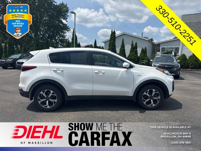 Used 2021 White Kia LX image 5
