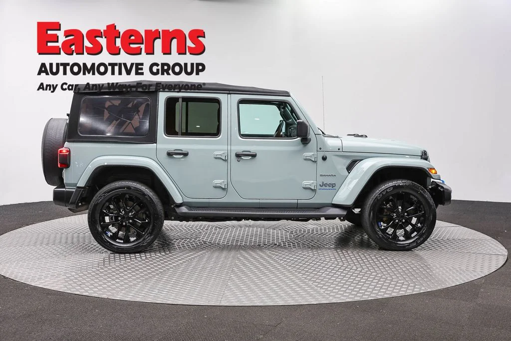Used 2023 Gray Jeep Sahara 4xe image 4